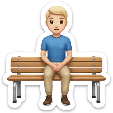 uma pessoa sentada em uma mesa. SENTADA em cima da mesa, como se a mesa fosse um banco sticker