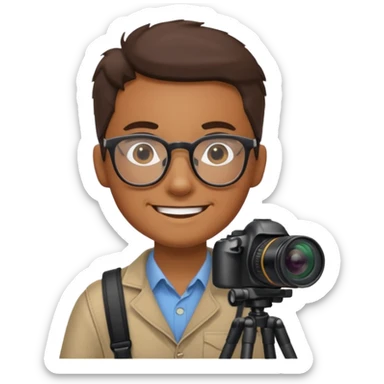 Photo Enthusiast + tripod strap, Tour Group. sticker