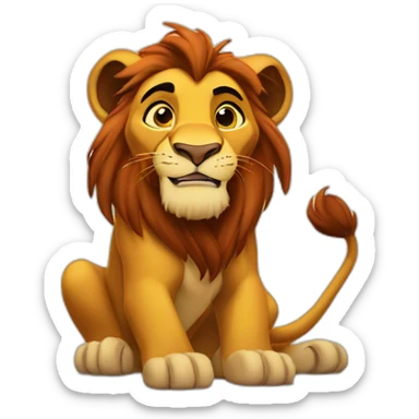 The lion king sticker