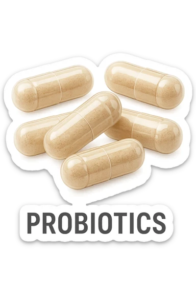 Probiotici integratori sticker