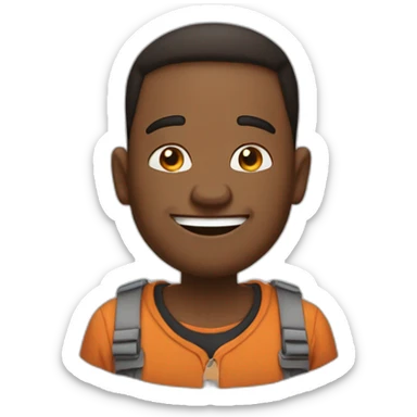 Emoji with Reese of the malcom in the mittle, with happy face  sticker