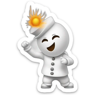 bonhomme qui fait un dab sticker