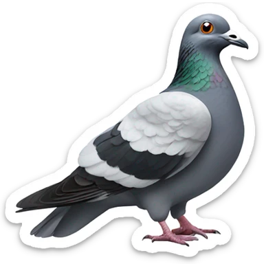 Trump’s face on a pigeon sticker