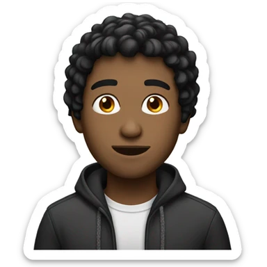 black haired guy with an edgar sticker