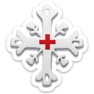 Cross out a snowflake with a Red Cross, they have to be separated sticker