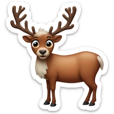 Rudolf the reindeer sticker