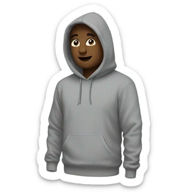 hoodie grey sticker