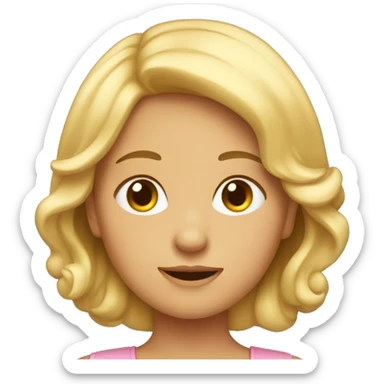 Tete de fille sticker