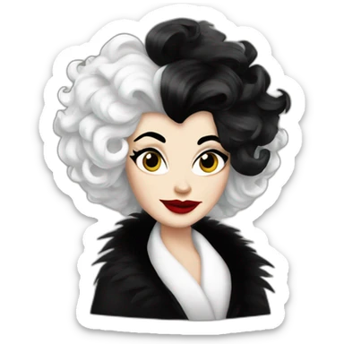 cruella de vil sticker