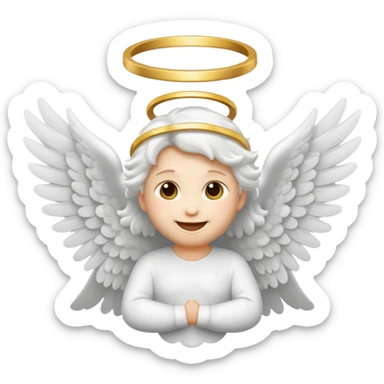 flying angel emoji | Al Emoji Generator sticker