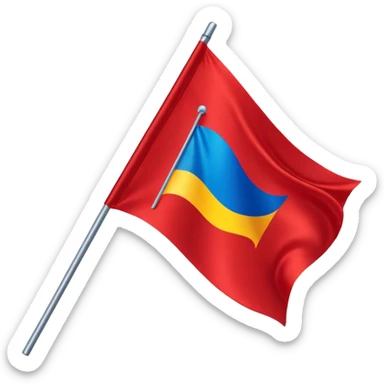 red flagg with eBay logo there sticker