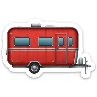 Tráiler rojo sticker