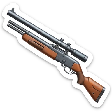  Shot gun rifle  sticker