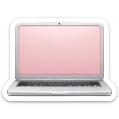 Light pink laptop sticker