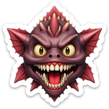 maak een emojie van de demogorgean van stranger things  sticker