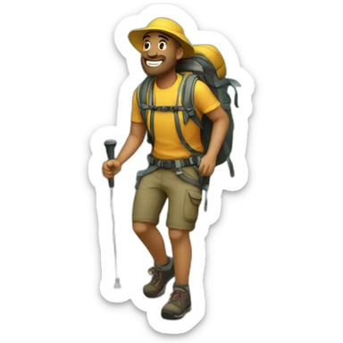hiking sticker