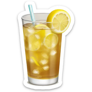 ice tea lemon sticker