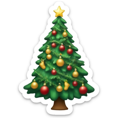 Christmas tree sticker