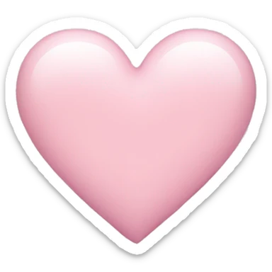 Light pink heart sticker