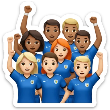 soccer fans sticker