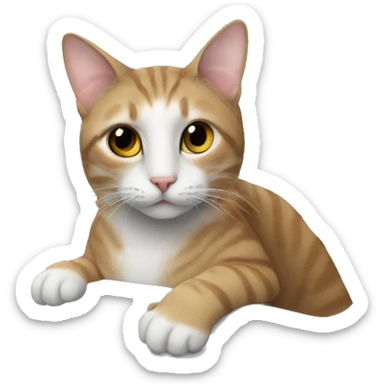 Cat in to audi car sticker