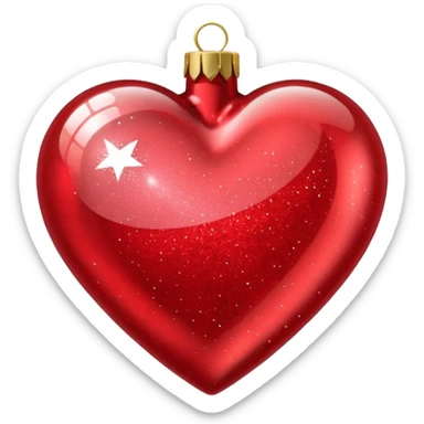 christmas noel heart sticker