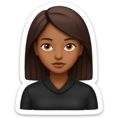 Black clothes fairy brown skin  sticker