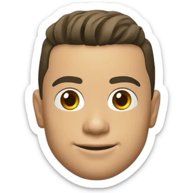 Cristiano Ronaldo head 2017 in Real Madrid sticker