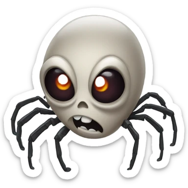 Very scary spider sticker