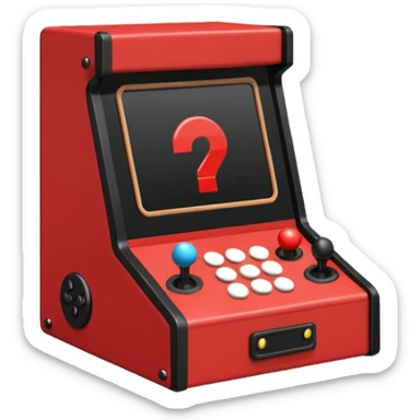 Pixel shooter cabinet sticker