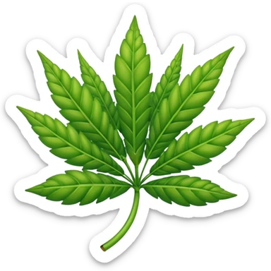 Emoji de mariguana sticker