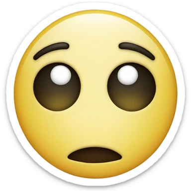 worried smiley face sticker