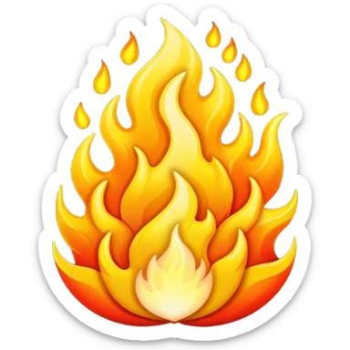 Fire from heaven sticker