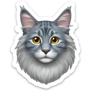 Blue mainecoon sticker