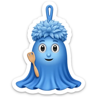 duster in kitchen sticker