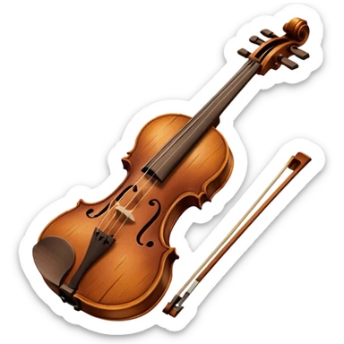 Violin crying sticker