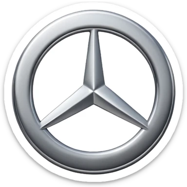 Mercedes logo in emojis sticker