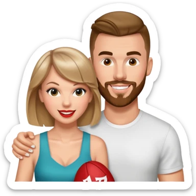 Taylor Swift and Travis kelce sticker