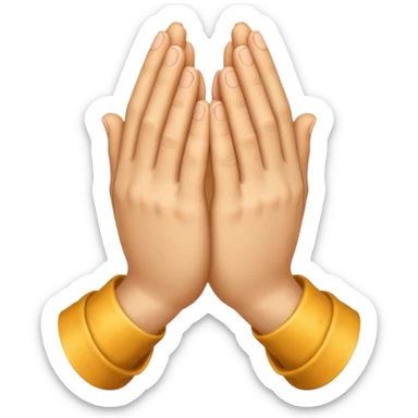 praying hands sticker
