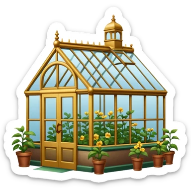 victorian greenhouse sticker