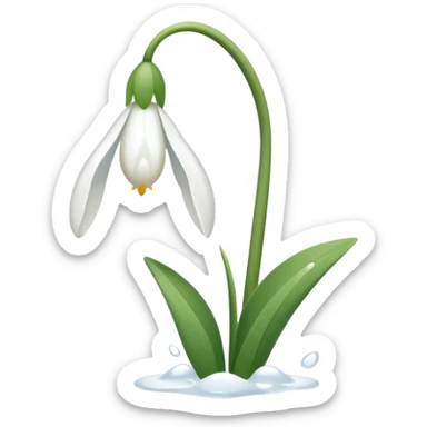 snowdrop emoji sticker