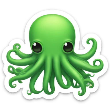 tentacules jaunes sticker