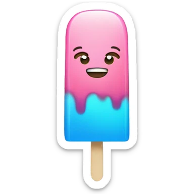 Blue popsicle  sticker