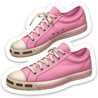 pink tennis shoe old school sticker