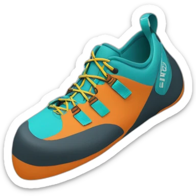 Climbing shoes for bouldering sticker