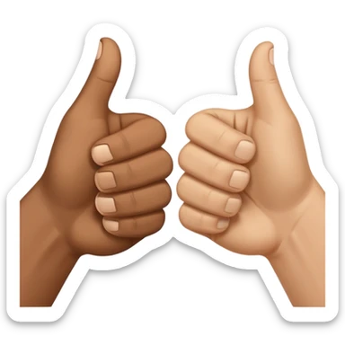 👍 and 👎 combined together sticker