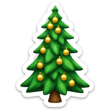 Christmas tree sticker