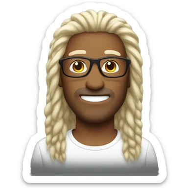 Mullet hairstyle  Brille  sticker