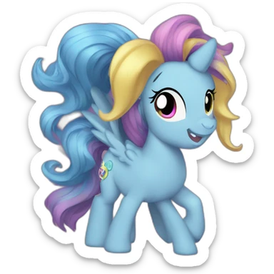 the four my little pony of apocalypse sticker