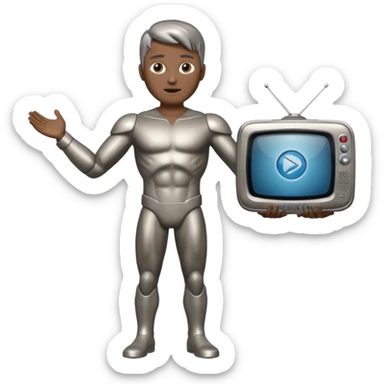 Titan tv man sticker